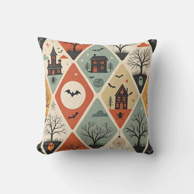 Dark ghost pattern kissen (Vorderseite)