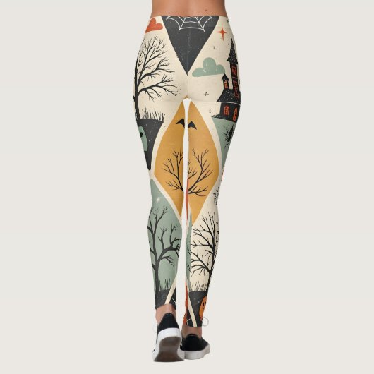 Dark ghost pattern leggings (Rückseite)