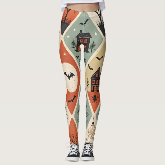 Dark ghost pattern leggings (Vorderseite)