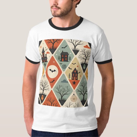 Dark ghost pattern T-Shirt (Vorderseite)