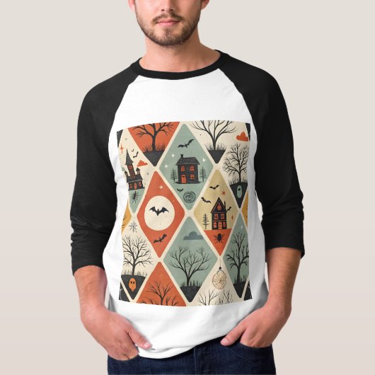 Dark ghost pattern T-Shirt (Vorderseite)