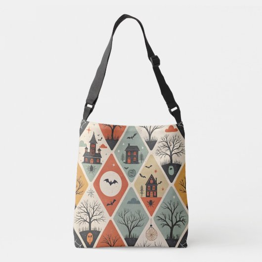 Dark ghost pattern tragetaschen mit langen trägern (Rückseite)