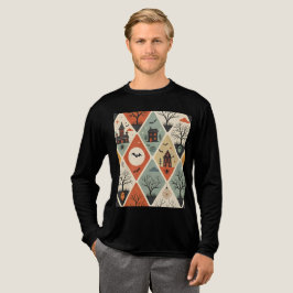 Dark ghost pattern Tri-Blend shirt
