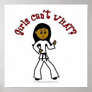 Dark Girl Martial Artist Poster