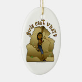 Dark Girl Rock Climber Keramikornament (Rechts)