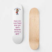 Dark Girl spielt Gitarre Skateboard (Vorderseite)