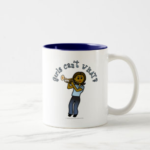 Dark Girl spielt Trumps Zweifarbige Tasse