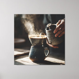 Dark Glaze Pour Over Ritual Leinwanddruck