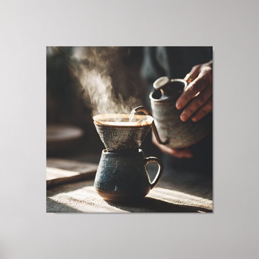 Dark Glaze Pour Over Ritual Leinwanddruck (Vorderseite)
