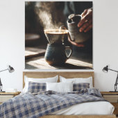 Dark Glaze Pour Over Ritual Leinwanddruck (Insitu (Schlafzimmer))