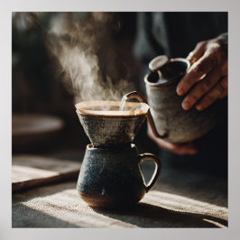 Dark Glaze Pour Over Ritual Poster