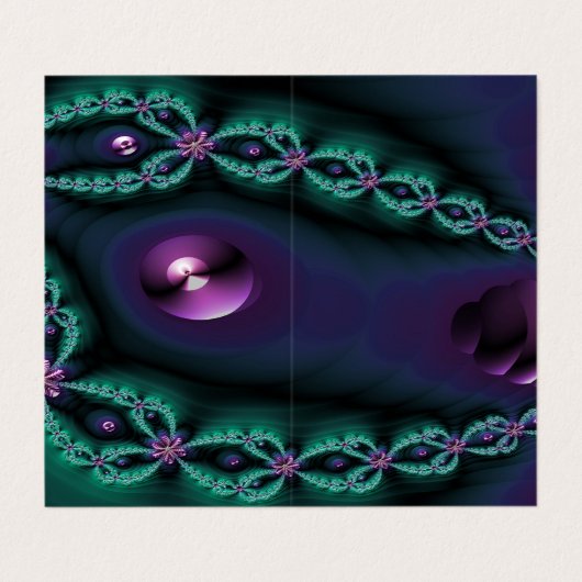 dark glowing fractal image visitenkarten (Außenseite Aufgefaltet)
