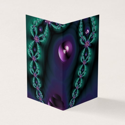 dark glowing fractal image visitenkarten (Vorderseite)