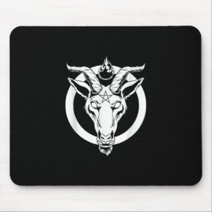 Dark Goat Baphomet, Satanic Lucifer Beelzebub Gesc Mousepad
