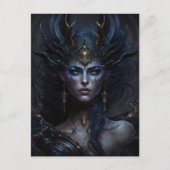 Dark Goddess Queen Fantasy Art Postkarte (Vorderseite)