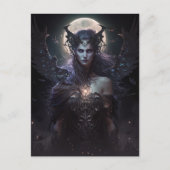 Dark Goddess Queen Fantasy Art Postkarte (Vorderseite)