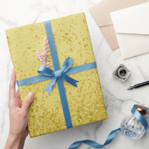 Dark Gold Imitats Glitzer Geschenkpapier
