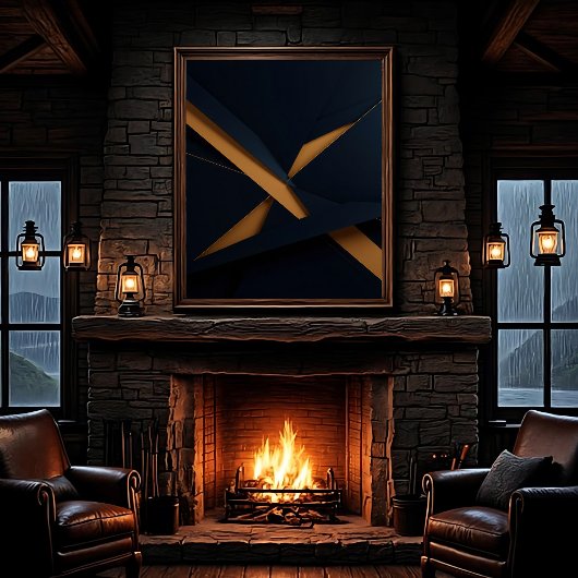 Dark Gold Luxury Leinwanddruck