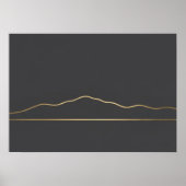 Dark Gold Mountain Line Poster (Vorne)