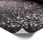 Dark Golden Beauty Body Paint Glamorous Art Poster (Ecke)