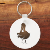 Dark Golden Pelican Schlüsselanhänger (Vorderseite)