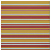 Dark Goldenrod, Maroon & Powder Blue Pattern Stoff (Muster)