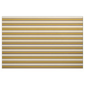 Dark Goldenrod, Tan & Blue Streifen Muster Stoff (Fat Quarter (45,7 x 55,9 cm))