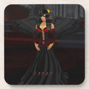 Dark Goth Angel Untersetzer
