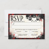 Dark Gothic 3,5 x 5 Halloween Méral UAWG RSVP Karte (Vorderseite)