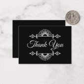 Dark Gothic Alternative Halloween wedding Mitteilungskarte (Vorderseite/Rückseite Beispiel)