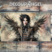 Dark Gothic Angel Decoupage Seidenpapier