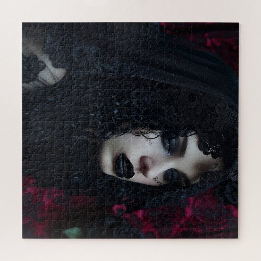Dark Gothic Beauty Puzzle (Horizontal)