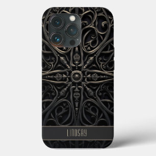 Dark Gothic Black & Bronze Filigree Case-Mate iPhone Hülle