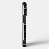 Dark Gothic Black & Gray Filigree Medallion Case-Mate iPhone Hülle (Rückseite / Rechts)