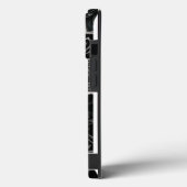 Dark Gothic Black & Gray Filigree Medallion Case-Mate iPhone Hülle (Rückseite / Links)