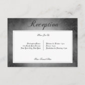 Dark Gothic Black Watercolor Moth Empfang Begleitkarte (Vorderseite)