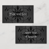 Dark Gothic Blume Visitenkarten zur Personalisieru Visitenkarte (Vorne/Hinten)