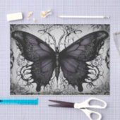 Dark Gothic Butterfly Decoupage Seidenpapier (Handwerk)