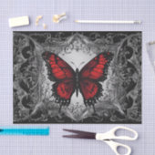 Dark Gothic Butterfly Decoupage Seidenpapier (Handwerk)