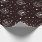 Dark Gothic Christmas Angel Geschenkpapier (Ecke)