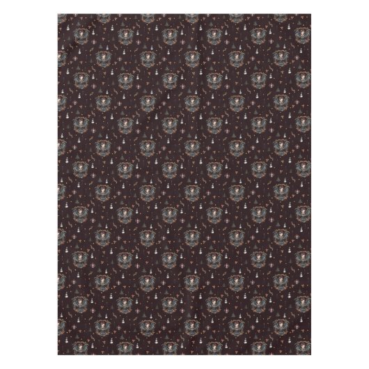 Dark Gothic Christmas Angel Tischdecke (Vorderseite)