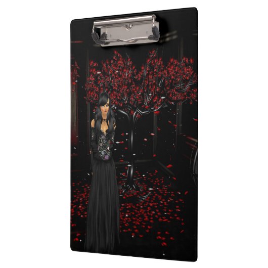 Dark Gothic Clipboard Klemmbrett (Links)