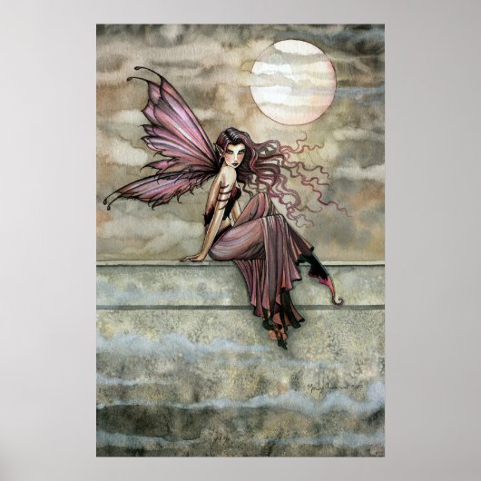 Dark Gothic Fairy Fantasy Poster Print (Vorne)