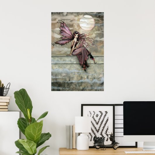 Dark Gothic Fairy Fantasy Poster Print (Heimbüro)