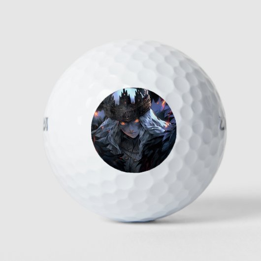 Dark Gothic Fantasy Anime Golfball (Vorderseite)
