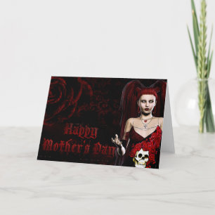 Dark Gothic - Fantasy Mother Day Card Karte