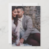 Dark Gothic Floral bis Death Foto Hochzeit Einladung (Rückseite)