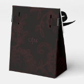 Dark Gothic Floral Wedding Vielen Dank für Ihre Ge Geschenkschachtel (Rückseite)