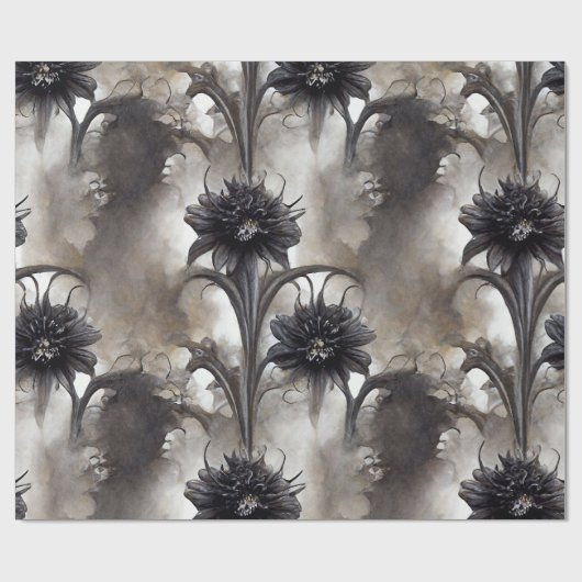 Dark Gothic Garden Geschenk Geschenkpapier (Flach)
