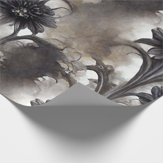 Dark Gothic Garden Geschenk Geschenkpapier (Ecke)